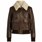 Womens Shearling Aviator Jacket - Riders Republic UK