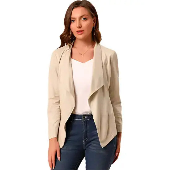Light Pink Moto Suede Jacket for Women - Riders Republic UK