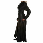 Womens Long Victorian Leather Coat - Riders Republic UK
