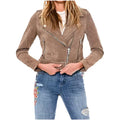 Womens Cropped Suede Biker Jacket - Riders Republic UK