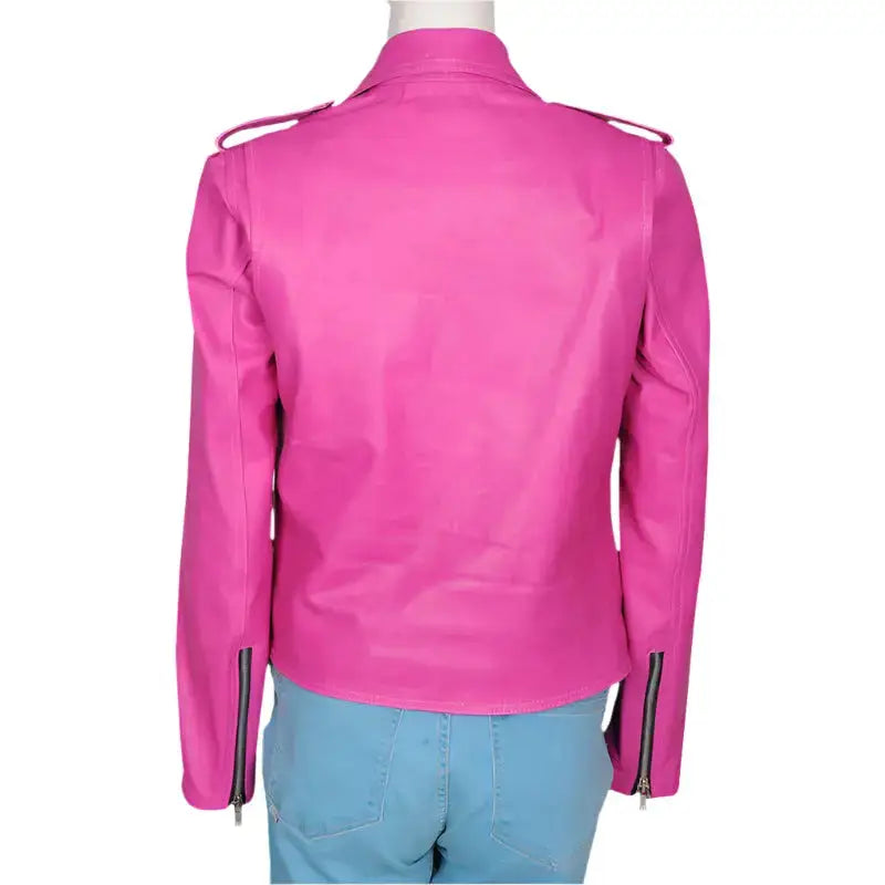 Pink Leather Jacket for Women - Riders Republic UK