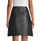 Womens Quilted Leather Skirt - Riders Republic UK