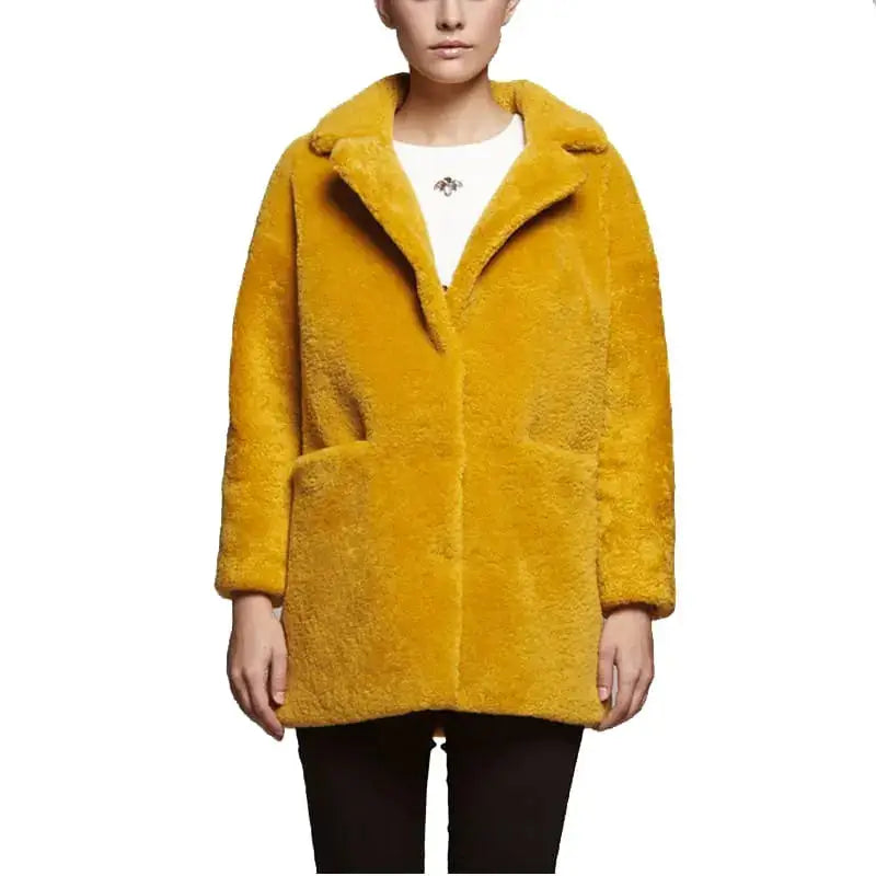 Womens Shearling Fur Coat - Riders Republic UK