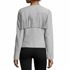 Womens Slim Fit Fringe Leather Jacket - Riders Republic UK