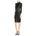 Women’s Slim Fit Short Black Leather Dress - Riders Republic UK