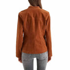 Womens Suede Biker Jacket - Riders Republic UK