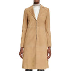 Womens Suede Mid Length Coat - Riders Republic UK