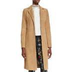 Womens Suede Mid Length Coat - Riders Republic UK