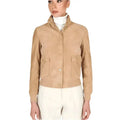 Tan Brown Suede Trucker Jacket Womens - Riders Republic UK