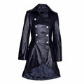 Victorian Black Leather Coat - Riders Republic UK